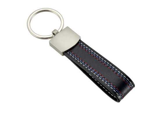 Tessi le catene chiave di cuoio dell'unità di elaborazione di struttura ha personalizzato Logo Multifunction Key Holder
