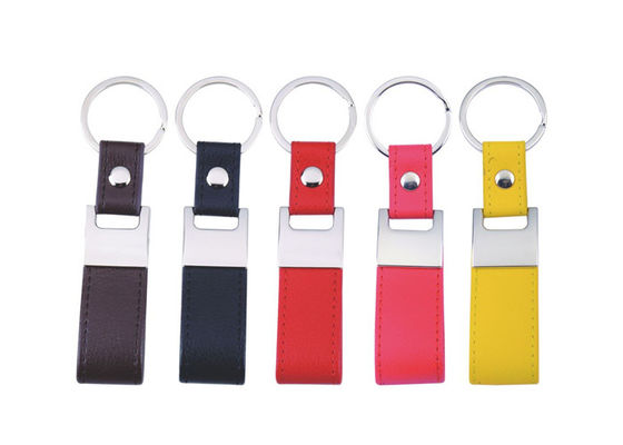 Metallo di cuoio di cucitura Cutsom Mini Key Holder Leather Strap delle catene chiave dell'unità di elaborazione