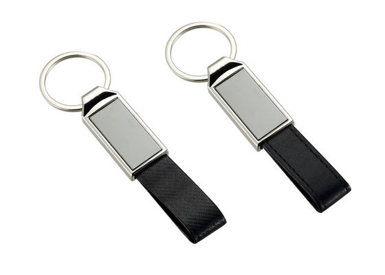 Catene di chiave di cuoio di cucitura dell'unità di elaborazione Mini Key Holder Leather Strap in lega di zinco