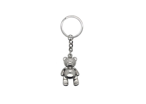 Prezzo buono L'orso modella il metallo che sveglio la catena chiave ha personalizzato il colore che incide Keychains in linea
