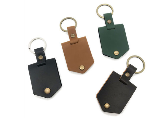 Prezzo buono Catena chiave di Mini Stand Portable Photo Frame con l'anello portachiavi di cuoio della foto di copertura in linea