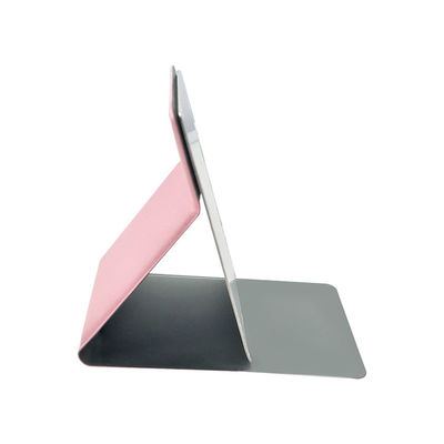 Prezzo buono Specchio da tavolo LED d'argento rotondo con pelle PU lucente regolabile e a doppio lato in linea