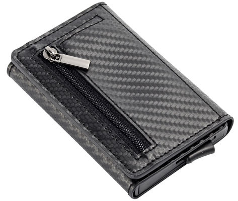 Prezzo buono Classico RFID Bloccante Carte di Credito Portafoglio Organizza E Protegge Carte PU / Aluminio Magnete Chiusura Tenuta 8-10 in linea
