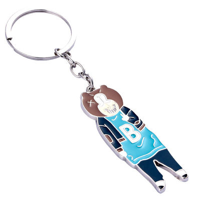 Prezzo buono Portachiavi in metallo con logo personalizzato con finitura di smalto durevole in diversi colori per l'uso quotidiano in linea