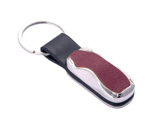 Prezzo buono Portachiavi di pelle di alto grano classici personalizzati in vari colori Disegni personalizzati in linea