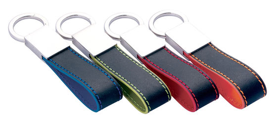 Prezzo buono Squisiti portachiavi in pelle classica con disegni personalizzati in diversi colori in linea