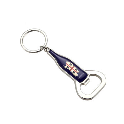 Prezzo buono Apribottiglie di birra personalizzate / portachiavi con costruzione in lega di zinco d' argento in linea
