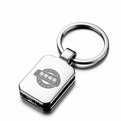 Prezzo buono Portachiavi in metallo con logo personalizzato in lega di zinco, design resistente, adatto per campagne di branding aziendale e uso quotidiano in linea