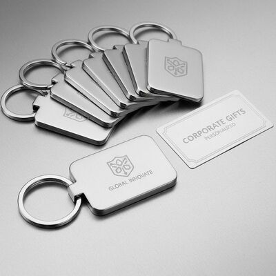 Prezzo buono Portachiavi in lega di zinco personalizzato con logo, ideale per regali aziendali e portachiavi personalizzati in linea