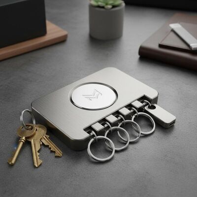 Prezzo buono Portachiavi in metallo resistente con logo personalizzato, perfetto per regali aziendali e articoli, che offre una pratica organizzazione delle chiavi in linea