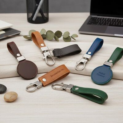 Prezzo buono Portachiavi in pelle Accessori personalizzabili perfetti per campagne di branding aziendale e apprezzamento dei clienti in linea