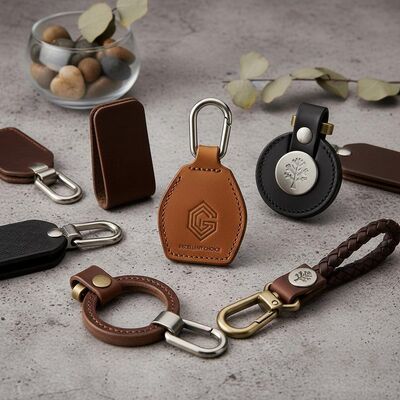 Prezzo buono Portachiavi in pelle resistenti, scelta eccellente per regali aziendali, omaggi e applicazioni con logo personalizzato in linea