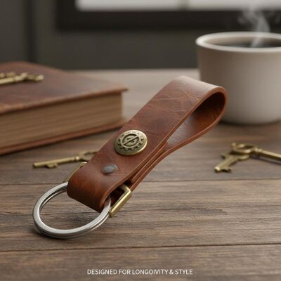 Prezzo buono Portachiavi classici portachiavi in pelle Portachiavi in pelle progettati per stile di longevità e praticità nel trasporto quotidiano in linea