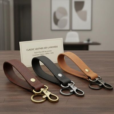 Prezzo buono Classici cordoni da chiave in pelle Eleganti accessori duraturi Adatti per eventi aziendali Ufficio e regali in linea