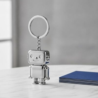 Prezzo buono Alta Durabilità Carino Portachiavi Metallici Argento 5 Cm X 3 Cm Durabile Stile Design Ideale Per Negozi e Marketing in linea