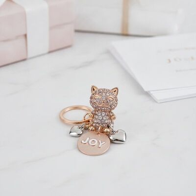 Prezzo buono Portachiavi in ​​metallo carino decorato, accessorio elegante e durevole in 1 pezzo, ideale per regali aziendali personali e omaggi per eventi in linea