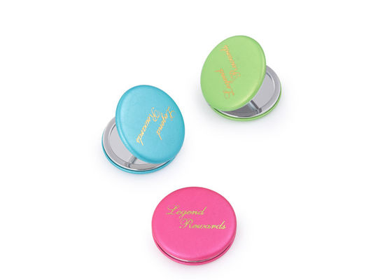 Prezzo buono Specchi cosmetici promozionali della borsa del compatto dell'unità di elaborazione dello specchietto di Macaron in linea