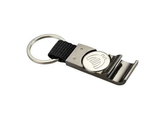 Prezzo buono Anello portachiavi a catena chiave delle apribottiglie della moneta del carrello di acquisto del supporto del metallo di nylon dell'unità di elaborazione in linea