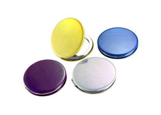 Prezzo buono La borsa rotonda delle signore dello specchio portatile di trucco dell'unità di elaborazione di Jelly Color rispecchia pieghevole in linea