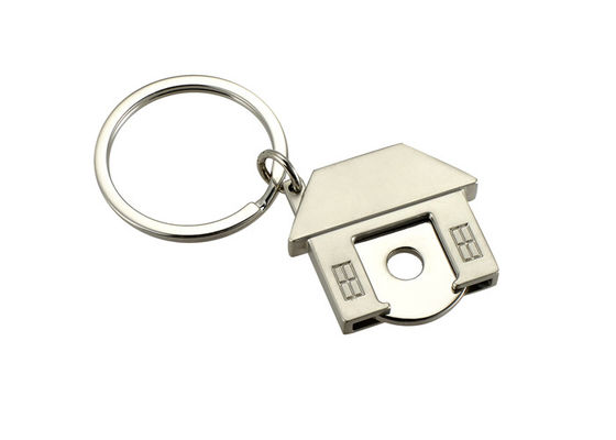 Prezzo buono Chiave di stampa UV Ring Holder del metallo della Camera del carrello dell'anello portachiavi sveglio simbolico di forma in linea