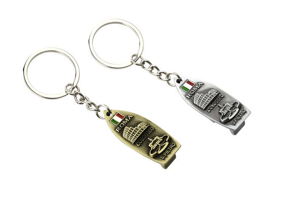 Prezzo buono Catena chiave 15mm del metallo della pallottola della catena chiave delle apribottiglie in lega di zinco sveglie del metallo densamente in linea