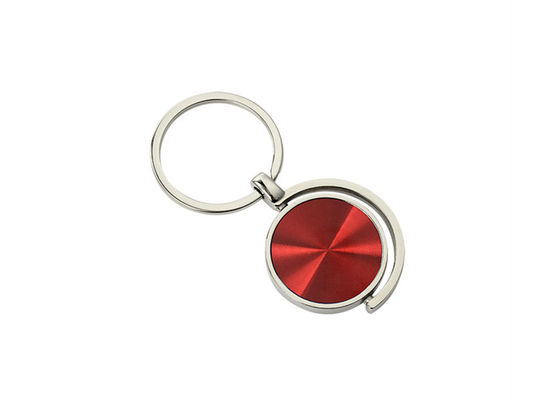 Prezzo buono Supporto a catena chiave del metallo del modello del CD variopinto intorno alla catena chiave in lega di zinco JR023 in linea