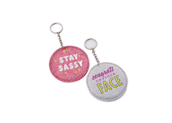 Prezzo buono Specchio di trucco di viaggio del cuoio dell'unità di elaborazione dello specchio di Mini Pantone Metal Cosmetic Pocket in linea