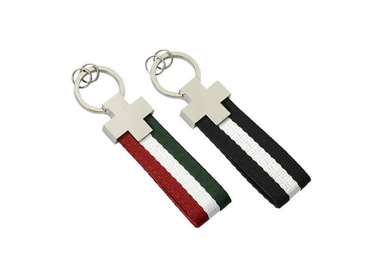 Prezzo buono Caduta a catena chiave di Pantone del ferro di rettangolo di cuoio del portiere dell'automobile della tessitura in linea