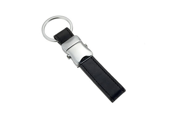 Prezzo buono Spessore di cuoio dell'anello portachiavi 9mm di Mini Key Holder Souvenir Personalised dell'incisione laser in linea