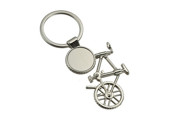 Prezzo buono Regalo a incisione laser di Logo Bike Key Chain Souvenir degli anelli portachiavi del metallo della bicicletta in linea