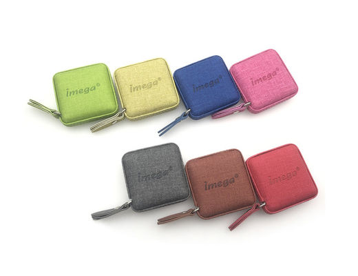 Prezzo buono Struttura di cuoio dell'unità di elaborazione Mini Retractable Tape Measure Fabric dell'ABS che incide Logo Souvenir in linea