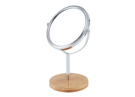 Prezzo buono Il doppio cosmetico amichevole dello specchio della Tabella di Eco parteggia bambù da tavolino di legno dello specchio in linea
