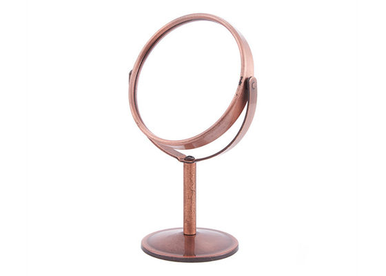 Prezzo buono Doppi lati Mini Rose Desk Top Mirror dello specchio cosmetico rotabile rotondo della Tabella in linea
