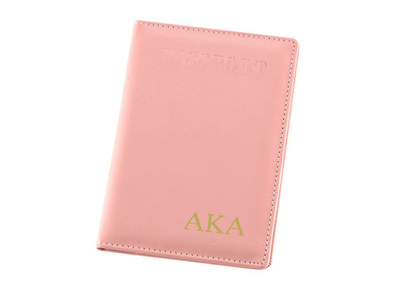 Prezzo buono Portafoglio del passaporto personale copertura di cuoio del supporto del passaporto dell'unità di elaborazione di rosa in linea