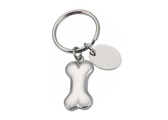 Prezzo buono Anelli portachiavi a incisione laser a catena chiave svegli Logo Souvenir Gift su ordinazione del metallo dell'osso in linea