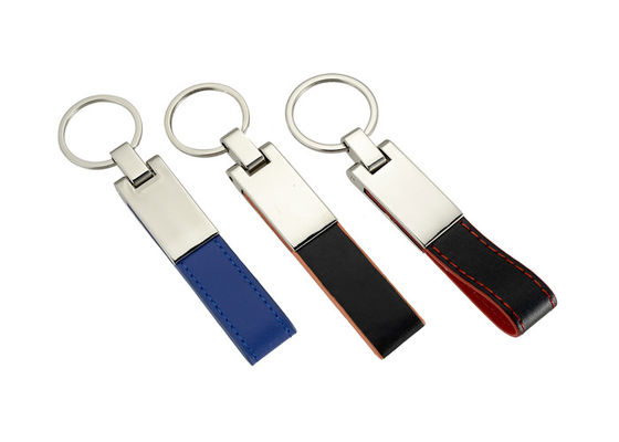 Prezzo buono Portiere in lega di zinco di cuoio personale dell'automobile delle catene di chiave dell'unità di elaborazione con la cinghia di cuoio in linea